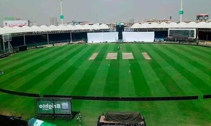 کراچی: انگلش کرکٹ بورڈ کےوفد نے نیشنل اسٹیڈیم کا دورہ کیا